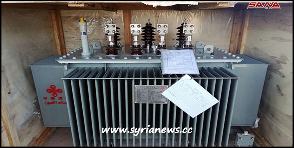China Grants Syria Electrical Transformers