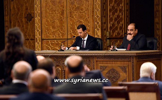 President Assad Meeting with Central Command of Baath Party in D
