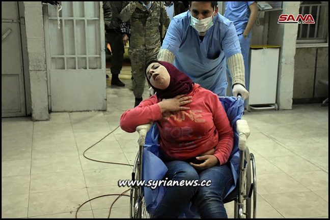 Dozens of Civilians Rushed to Aleppo Hospitals suffering from Asphyxiation
