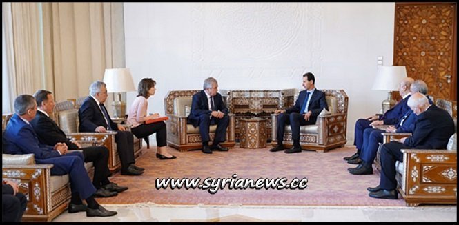 Syrian President Dr. Bashar Assad Receives Russian Envoy