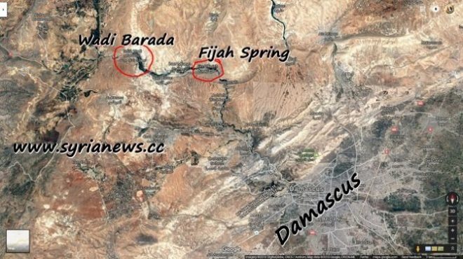 NATO Terrorists contaminate Damascus Drinking Water