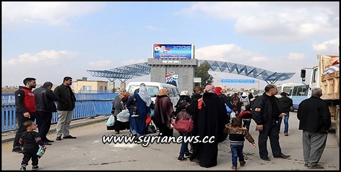 Syrian Refugees Returning from Jordan through Nassib Border Crossing