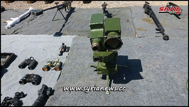 US and Israeli Weapons found in Terrorists former Dens in Quneitra Countryside