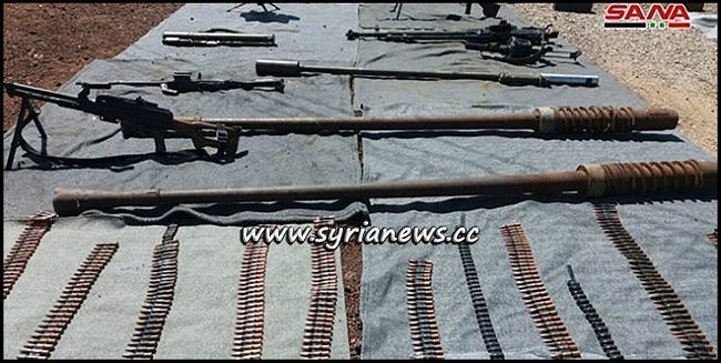 US and Israeli Weapons found in Terrorists former Dens in Quneitra Countryside