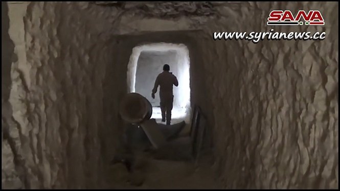 SAA Units Discover a 20 Meters Depth Tunnel in Qalaat Al-Madiq - Hama Countryside