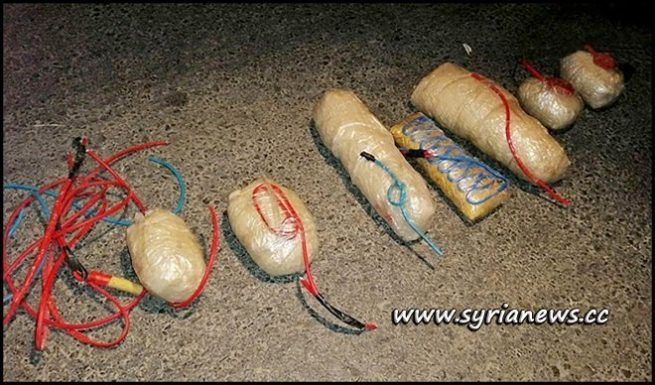C-4 Explosives Found in the Booby-Trapped Vehicle in Al-Zahraa District - Homs