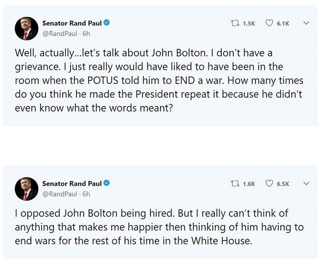 Senator-Rand-Paul-tweet-on-Trump-tweet-withdrawl-of-US-troops-from-Syria-Swamp