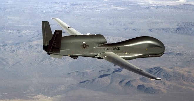 U.S. surveillance RQ-4A Global Hawk High-Altitude drone