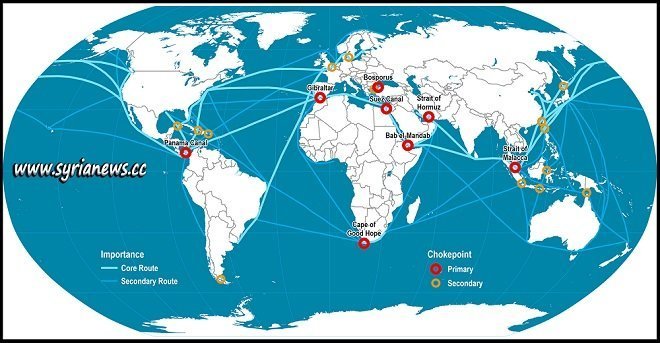 Shipping Choke Points around the World - Straits of Hormuz, Gibraltar, and Malacca