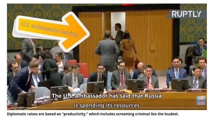 Haley undiplomatically walks out of UNSC meeting.