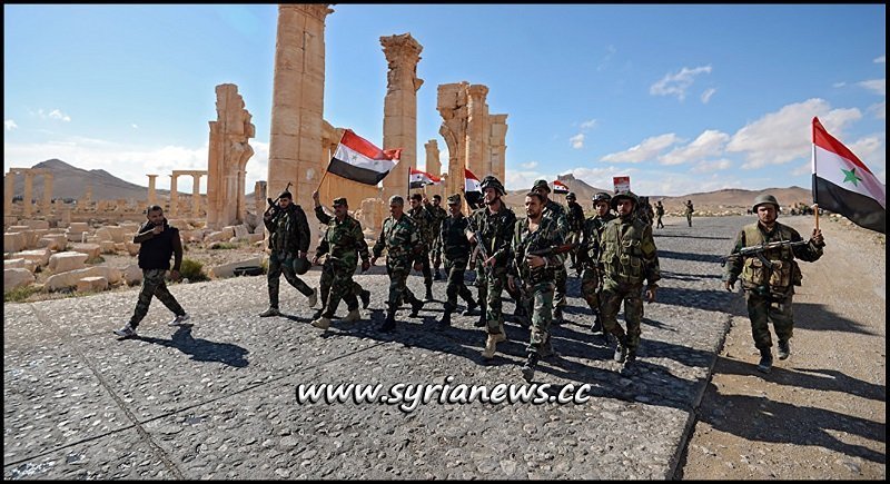 SAA Syrian Arab Army in Palmyra Tadmor