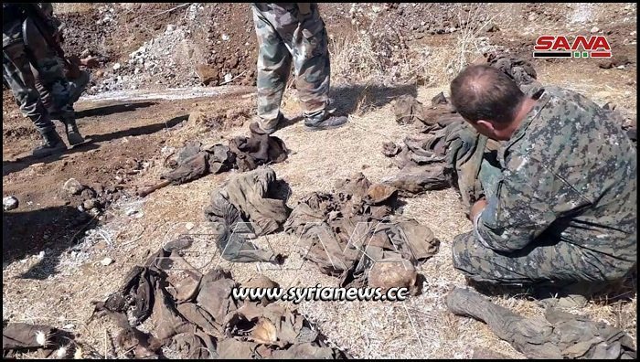 Mass graveyard discovered in Llatamneh Hama countryside