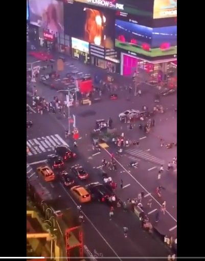 Speaking of motorcycles: A couple of them backfired in Times Square (NYC) yesterday causing a stampede by frightened pedestrians. NATO media is viralizing this video.