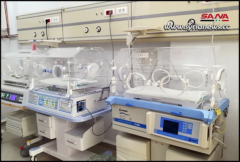 Incubators at The General Authority of Children's Hospital in Tartous