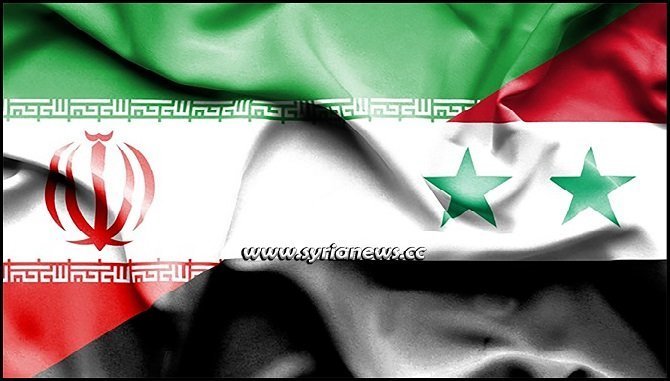 Syria and Iran Flags