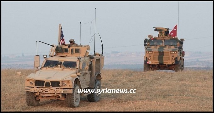 trump and erdogan forces patrol inside Syria - archive photo