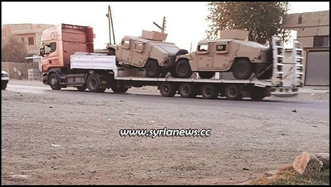 US Trump sends weapons and vehicles to pkk ypg sdf asayish kurds syria