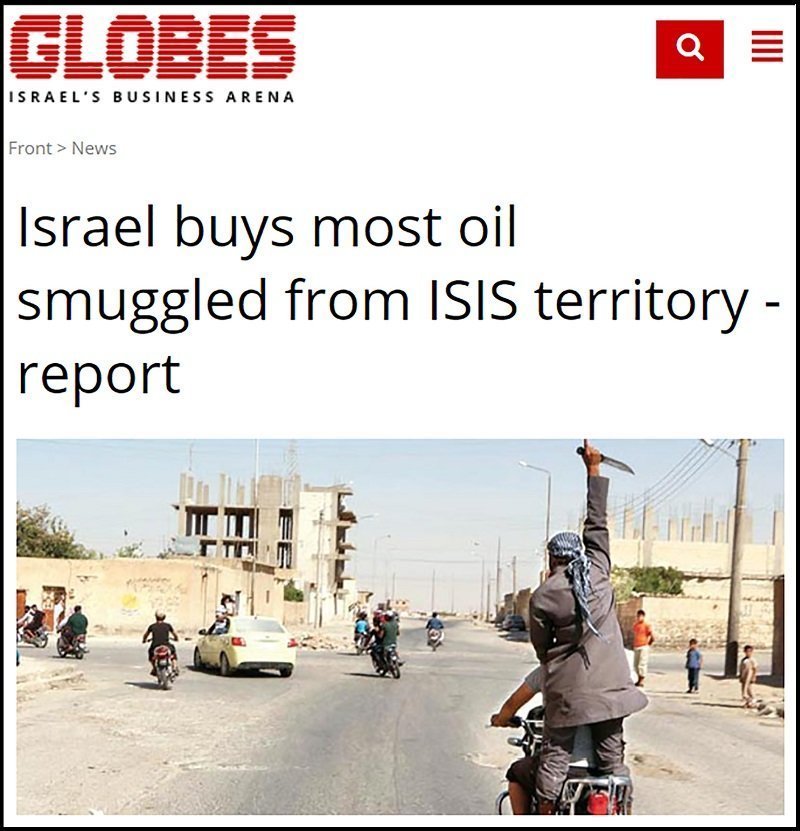 Israel Buys Most Oil Stole by ISIS from Syria