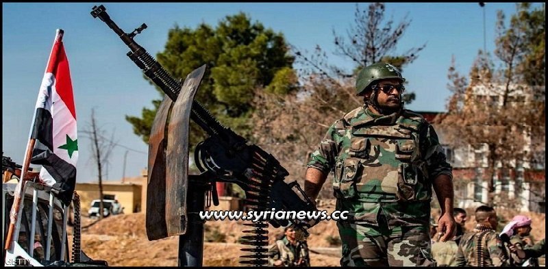 SAA Syrian Arab Army deploys in Ayn Al Arab Kobani at Turkish Borders