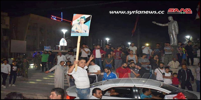Syrians-celebrating-news-SAA-going-to-protect-them-in-Hasakah-from-Erdogan