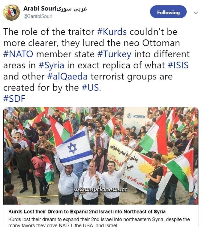 tweet by Arabi Souri