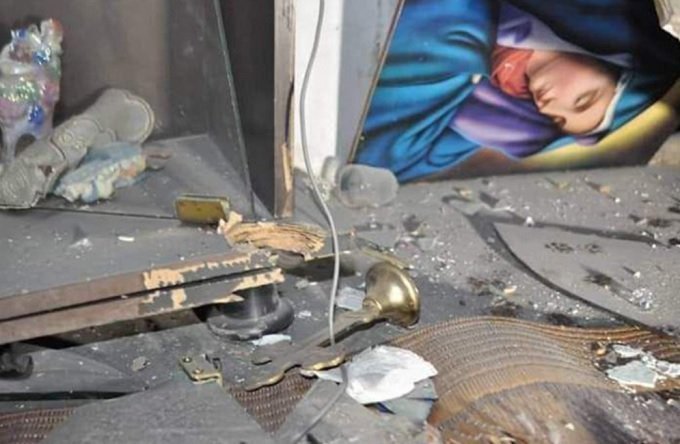 erdogan troops bombed a church