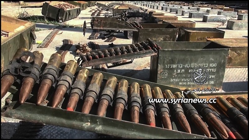 Israeli munition left behind by al-qaeda terrorists in Damascus coutnryside