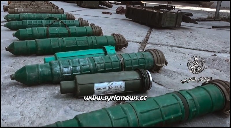 missiles left behind by al qaeda in damascus countryside