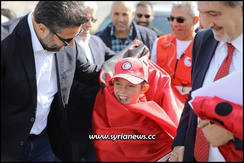 Albanian child Alvin with SRC and IFRC Syria - Italy al-Hol camp kurds sdf