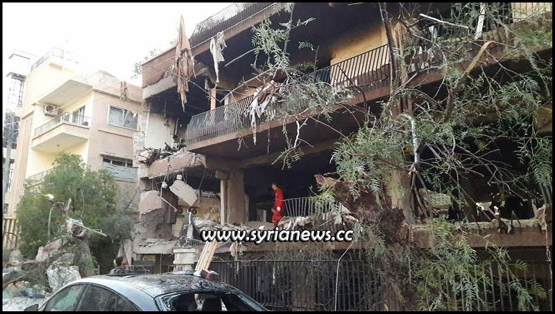 Explosion in Damascus Al Mazzeh West near Lebanese Embassy