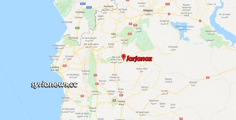 Jarjanaz Map - Idlib countryside