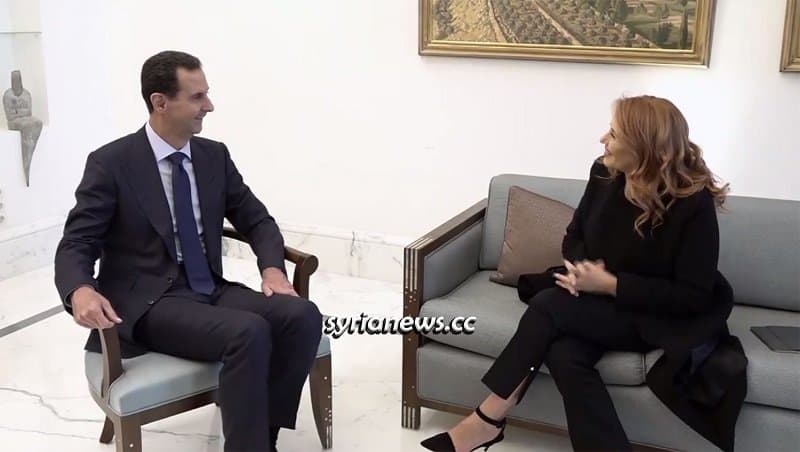Syrian President Bashar Assad interview with Italian Rai News 24 Media