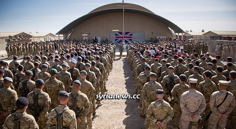 British forces in Ain Al Asad Air Base in Iraq