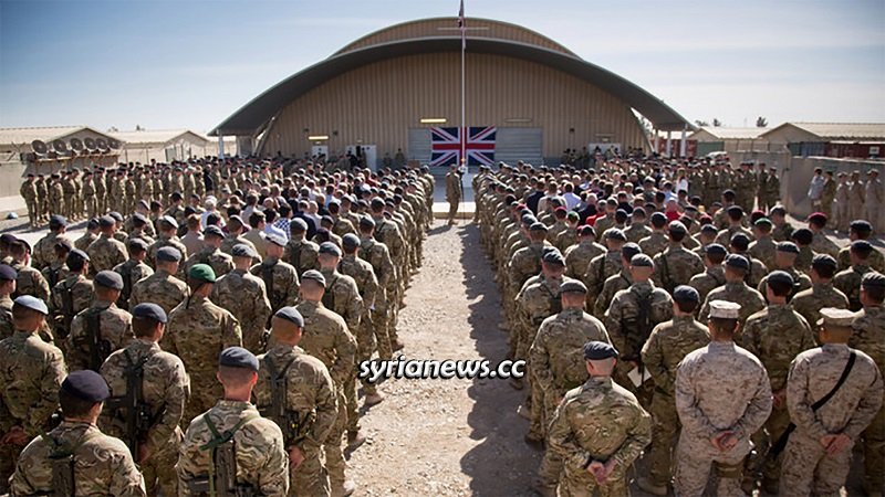 British forces in Ain Al Asad Air Base in Iraq
