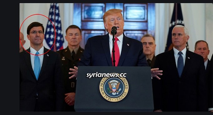 US Defense Secretary Mark Esper - Trump Conference