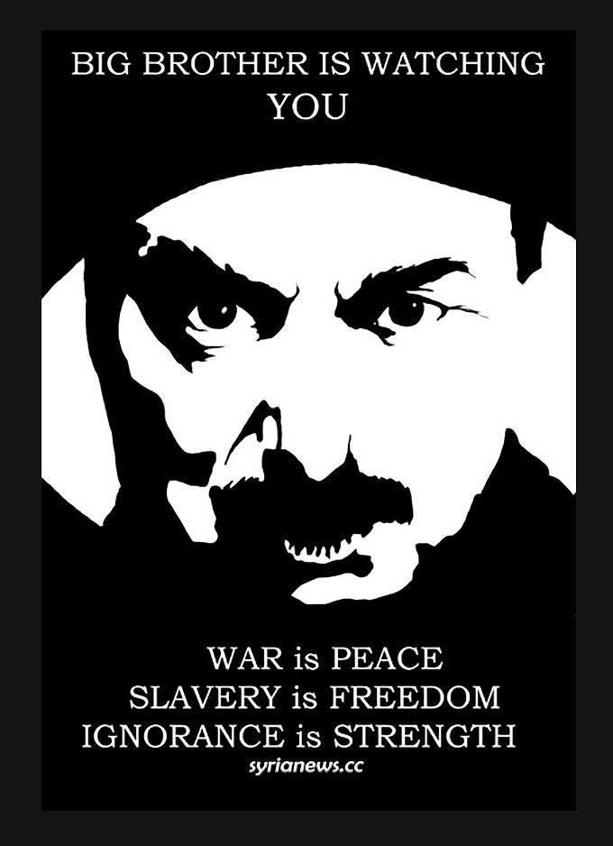 War is peace - slavery is freedom - ignorance is strength