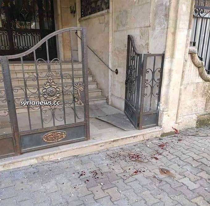 Terrorists attack on Aleppo kill civilians - Victim Rawan Mohammad Blood in front of her house