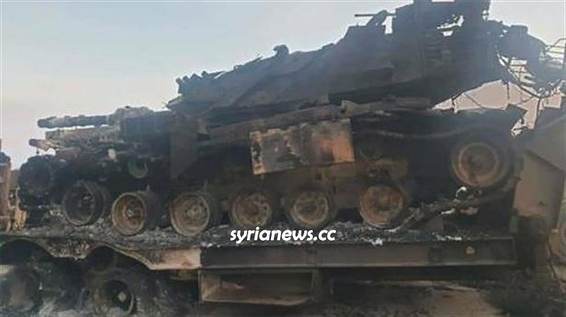 SAA Syrian Arab Army destroys Turkish Erdogan tanks in Idlib