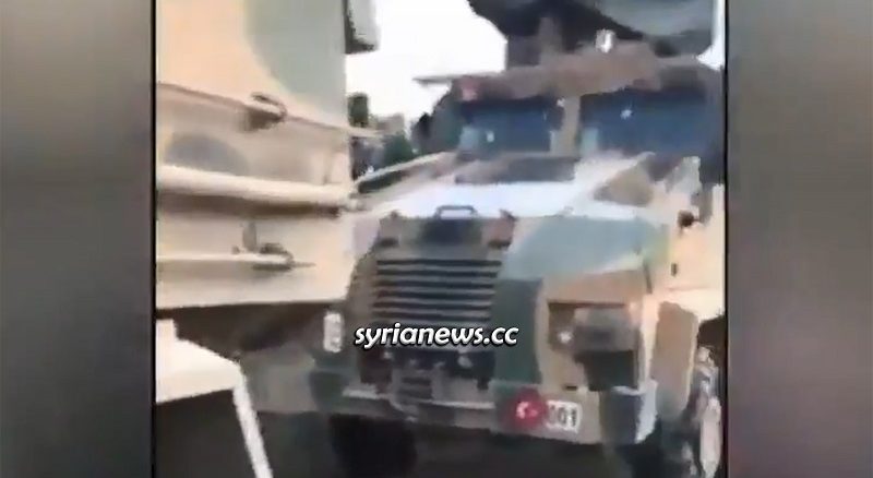 Turkish Army Column heading to aid al-Qaeda in Idlib hit by the SAA - dozens of Turkish soldiers killed