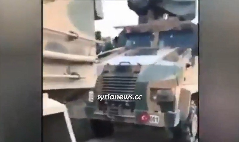 Turkish Army Column heading to aid al-Qaeda in Idlib hit by the SAA - dozens of Turkish soldiers killed