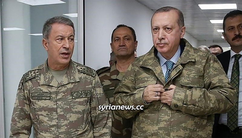 Turkish pariah erdogan with his war minister