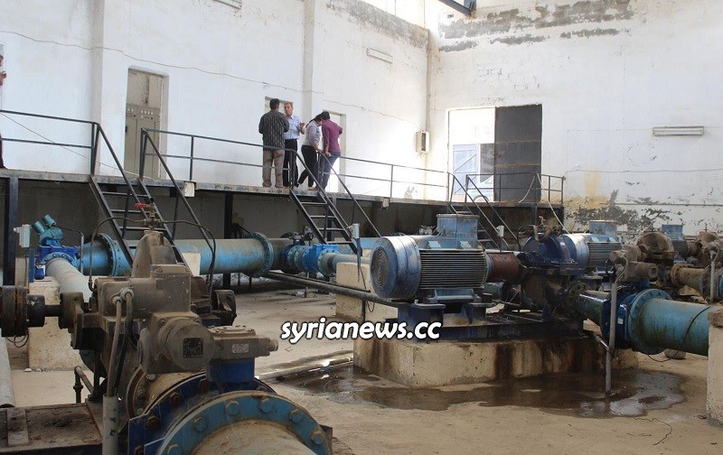 Alouk water pumping station Hasakah Syria