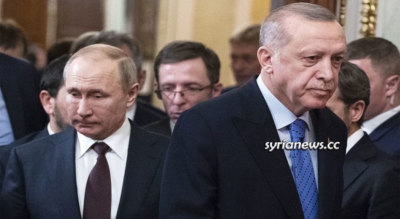 Russian President Vladimir Putin with Turkish Madman Erdogan in the Kremlin