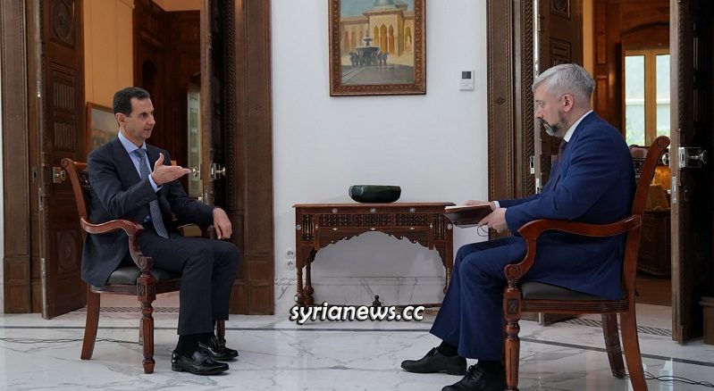 Syria President Bashar Al Assad Interview Russia 24