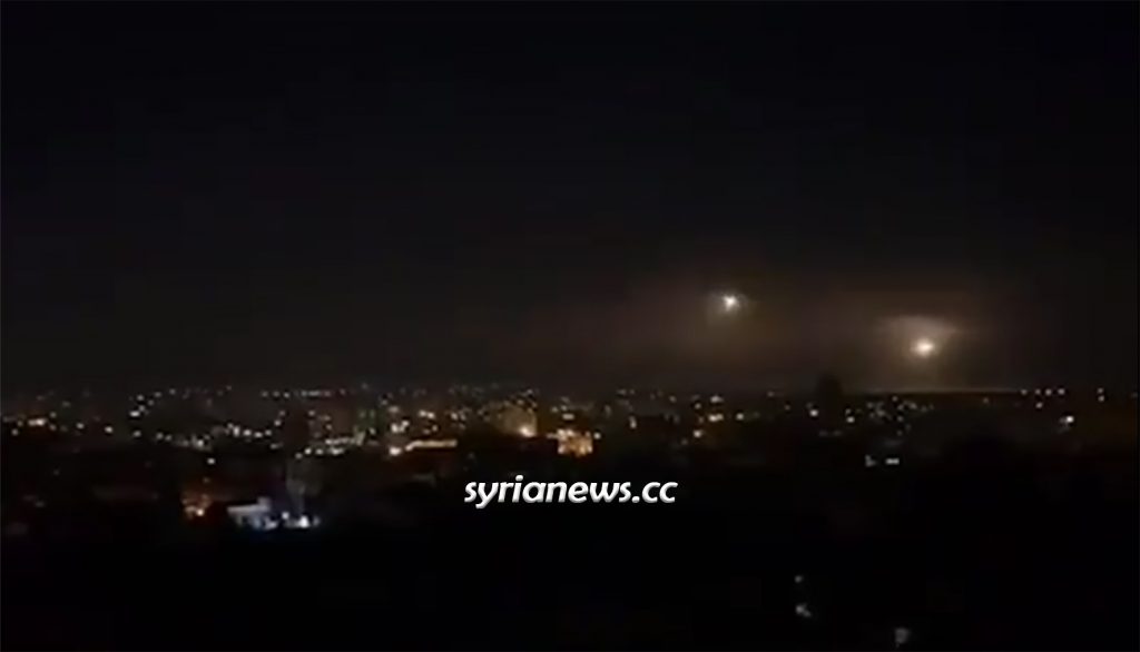 Israel bombing of Damascus outskirts on the 4th day of Ramadan