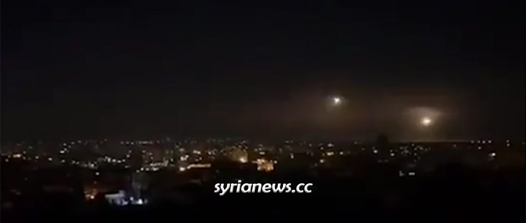 Israel bombing of Damascus outskirts on the 4th day of Ramadan