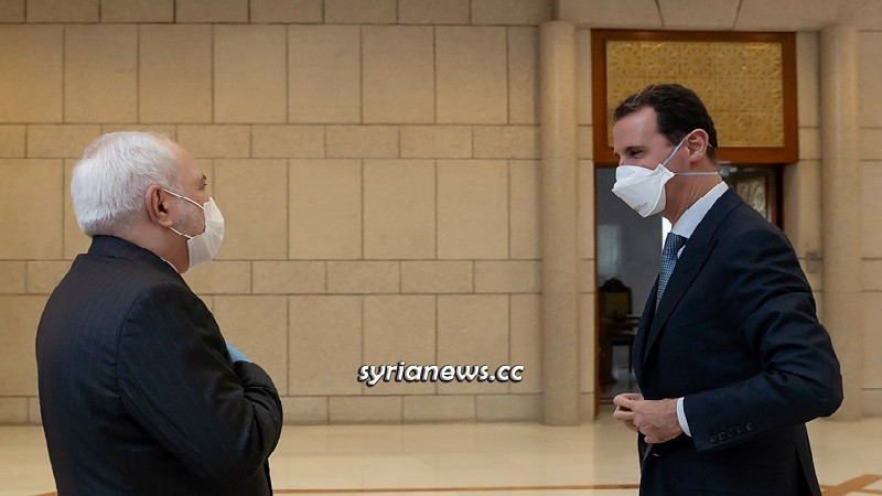 President Bashar Assad Receives Iranian Foreign Minister Javad Zarif in Damascus