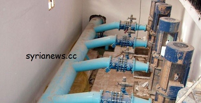 Erdogan terrorists cut off the drinking water at Allouk water pump in Hassakeh