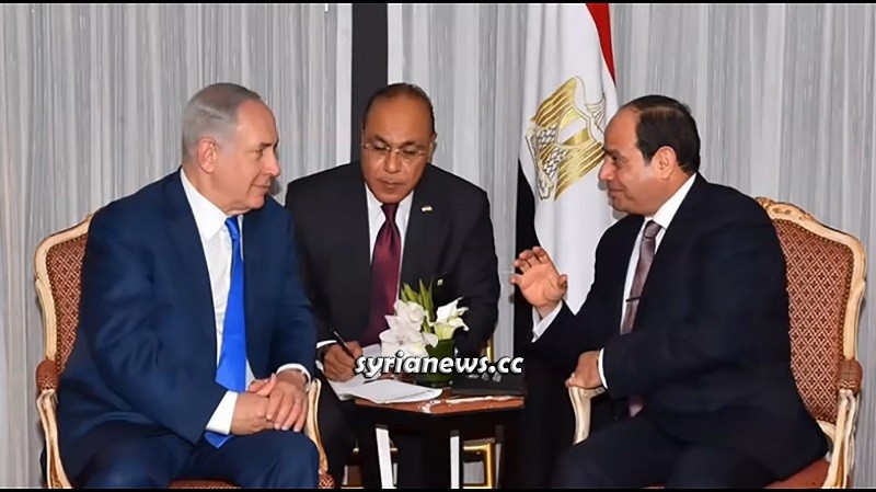 Egyptian President Sisi with Israeli Netanyahu