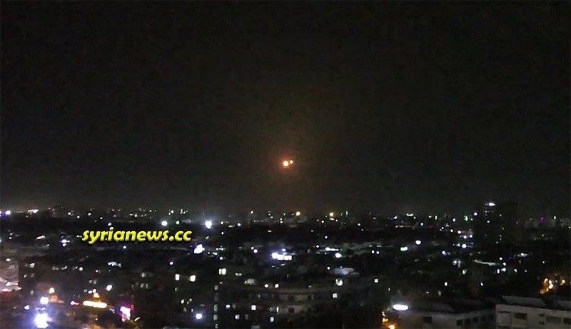 Syrian Army air defense shoots down incoming Israel missiles south of Damascus